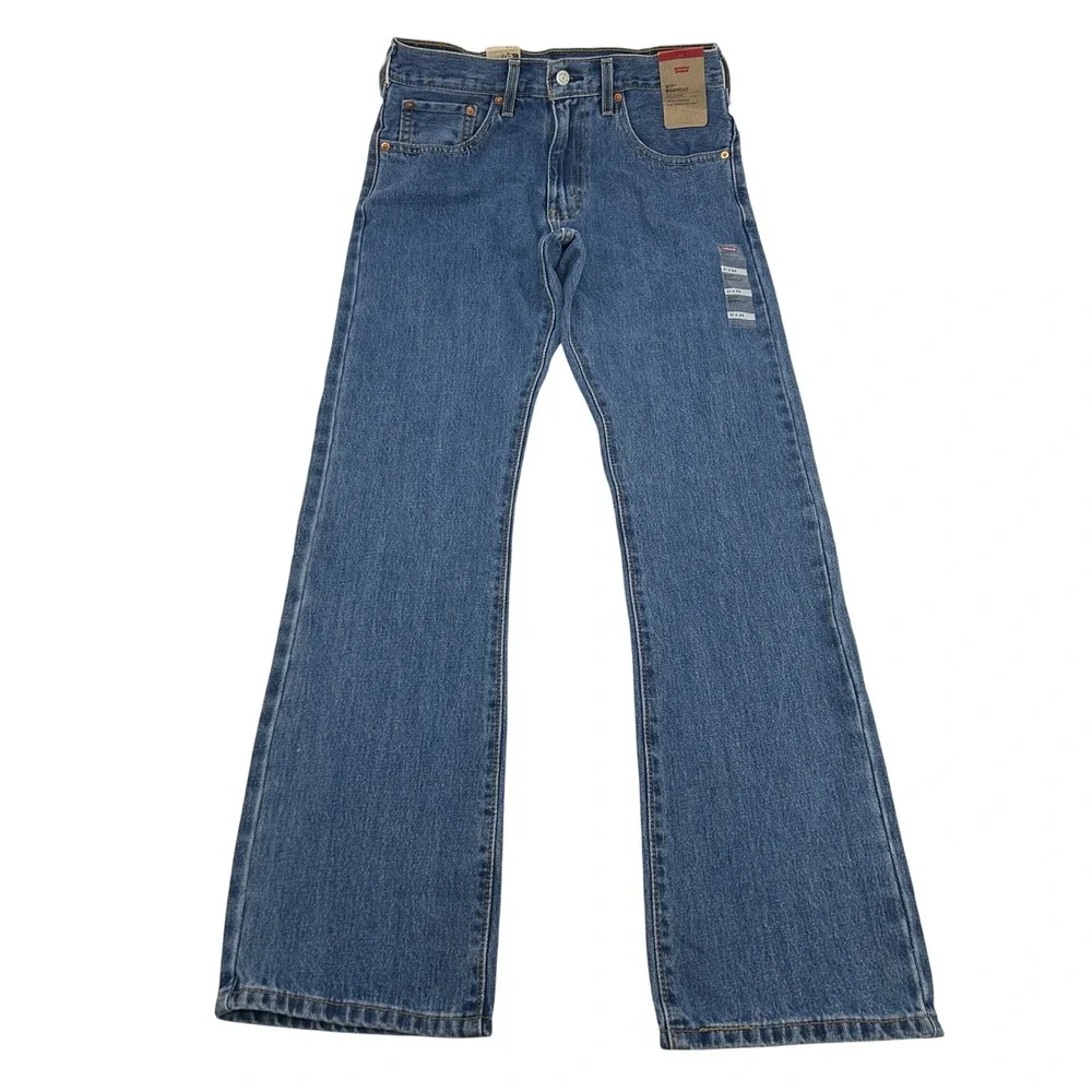 Levi's 517 Bootcut Jeans Mens 31x34 Blue Medium Wash Cotton Denim Cowboy NEW